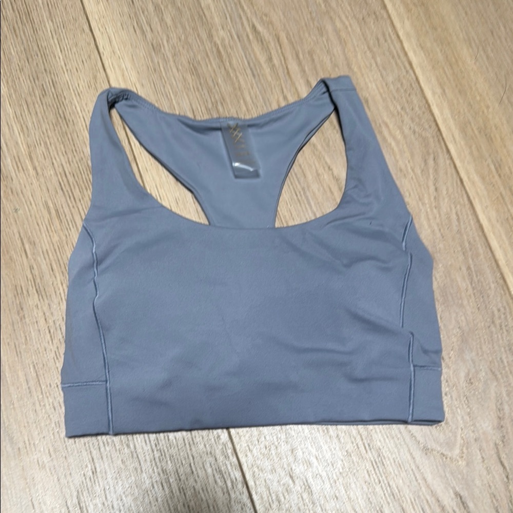 RHONE Gray Revive Sports Bra with Wide Elastic Band